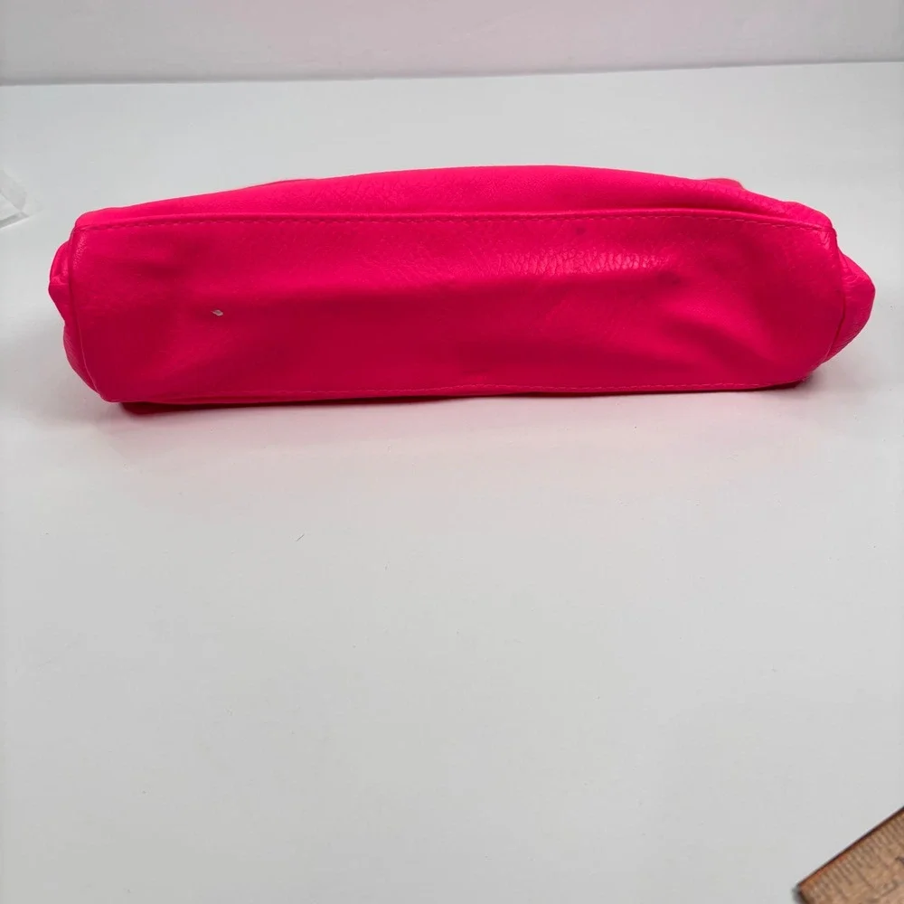 Victoria's Secret Women Clutch Bag Cosmetic Makeup Bag Pencil Pouch Neon Pink